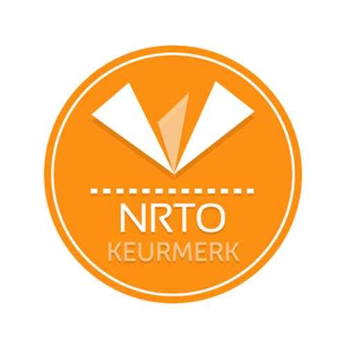 Het logo van het NRTO-keurmerk